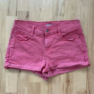 Pink Denim “Boyfriend” Shorts